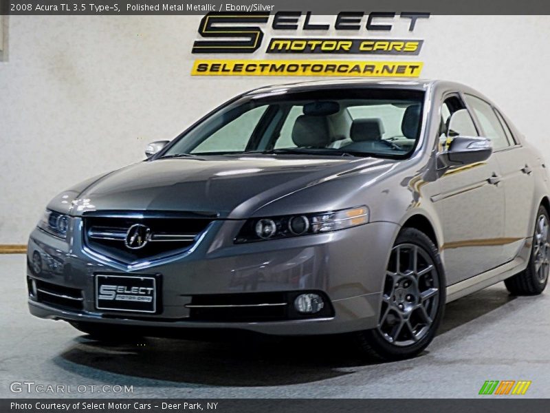 Polished Metal Metallic / Ebony/Silver 2008 Acura TL 3.5 Type-S