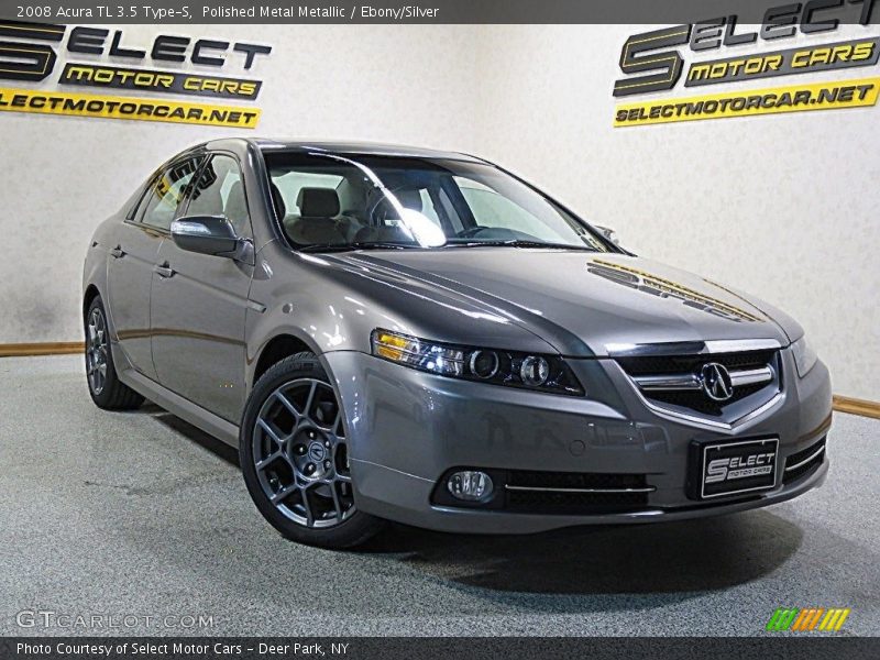 Polished Metal Metallic / Ebony/Silver 2008 Acura TL 3.5 Type-S