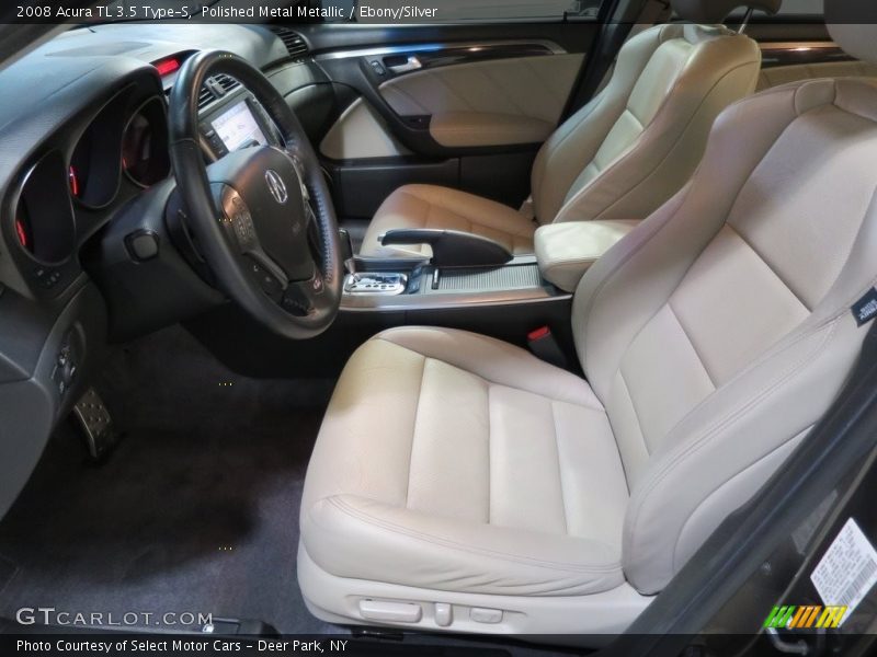 Polished Metal Metallic / Ebony/Silver 2008 Acura TL 3.5 Type-S