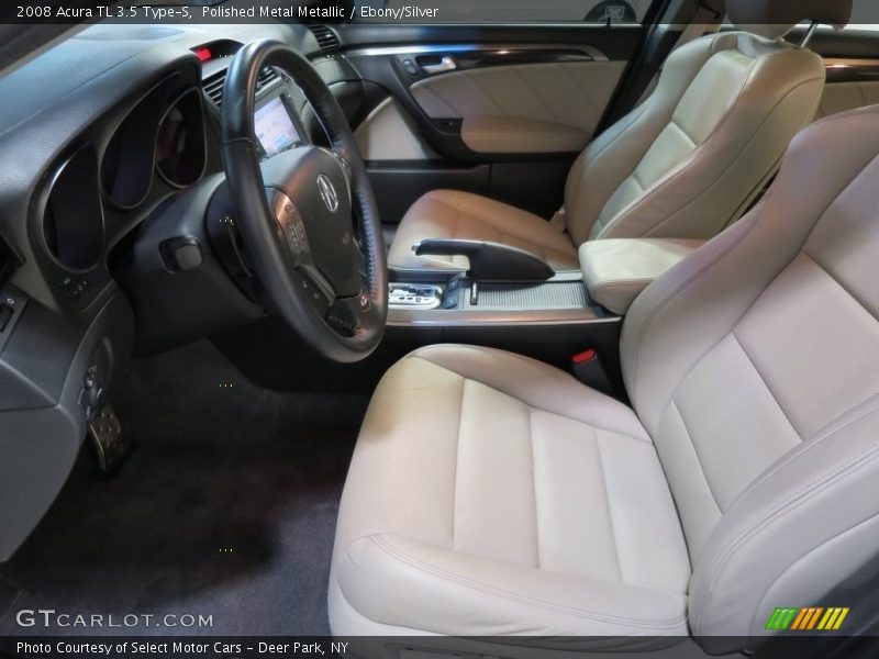 Polished Metal Metallic / Ebony/Silver 2008 Acura TL 3.5 Type-S