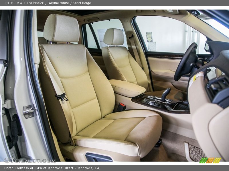 Alpine White / Sand Beige 2016 BMW X3 xDrive28i