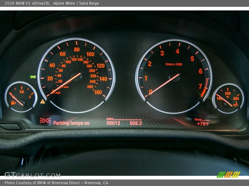 Alpine White / Sand Beige 2016 BMW X3 xDrive28i