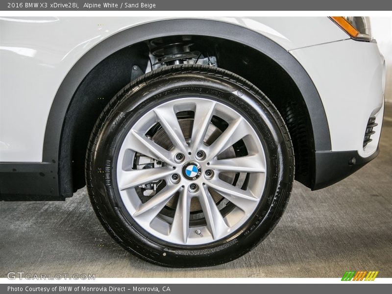 Alpine White / Sand Beige 2016 BMW X3 xDrive28i