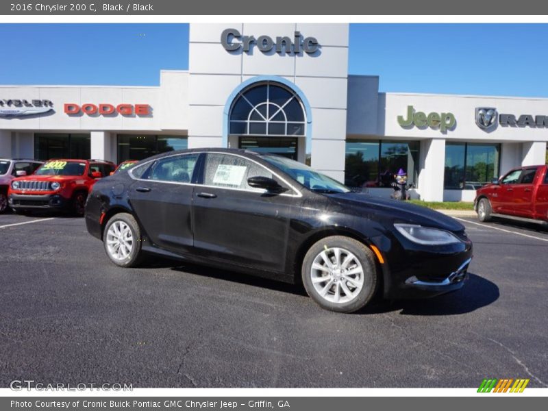 Black / Black 2016 Chrysler 200 C