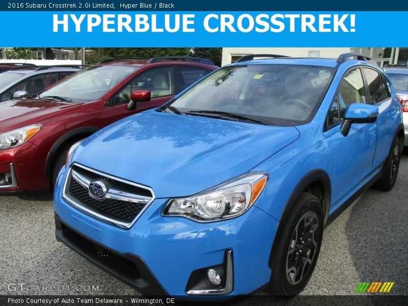 Hyper Blue / Black 2016 Subaru Crosstrek 2.0i Limited