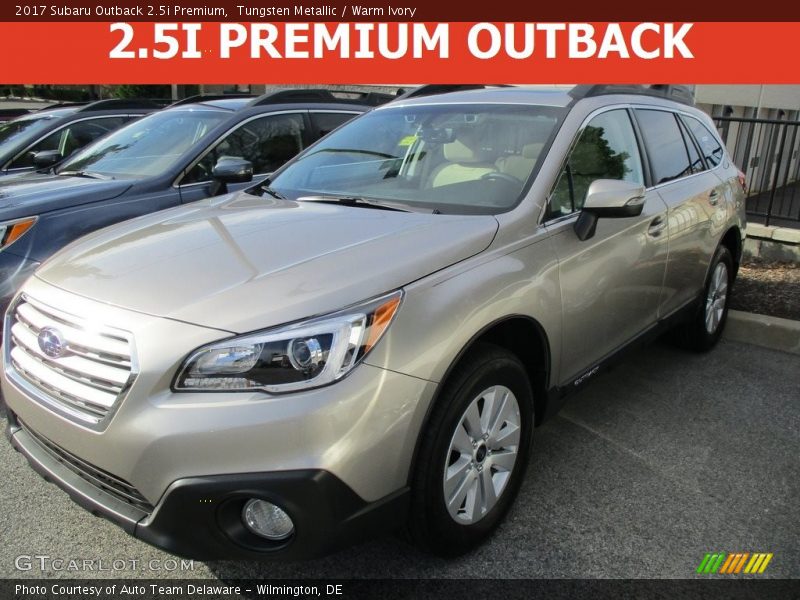 Tungsten Metallic / Warm Ivory 2017 Subaru Outback 2.5i Premium