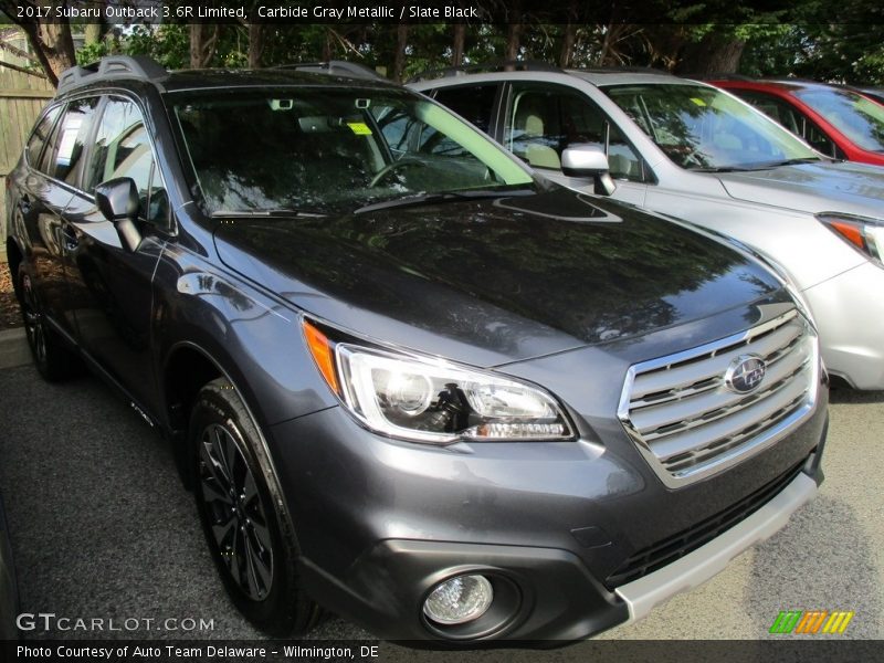 Carbide Gray Metallic / Slate Black 2017 Subaru Outback 3.6R Limited