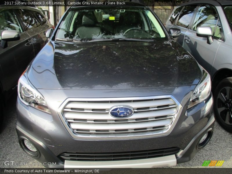 Carbide Gray Metallic / Slate Black 2017 Subaru Outback 3.6R Limited