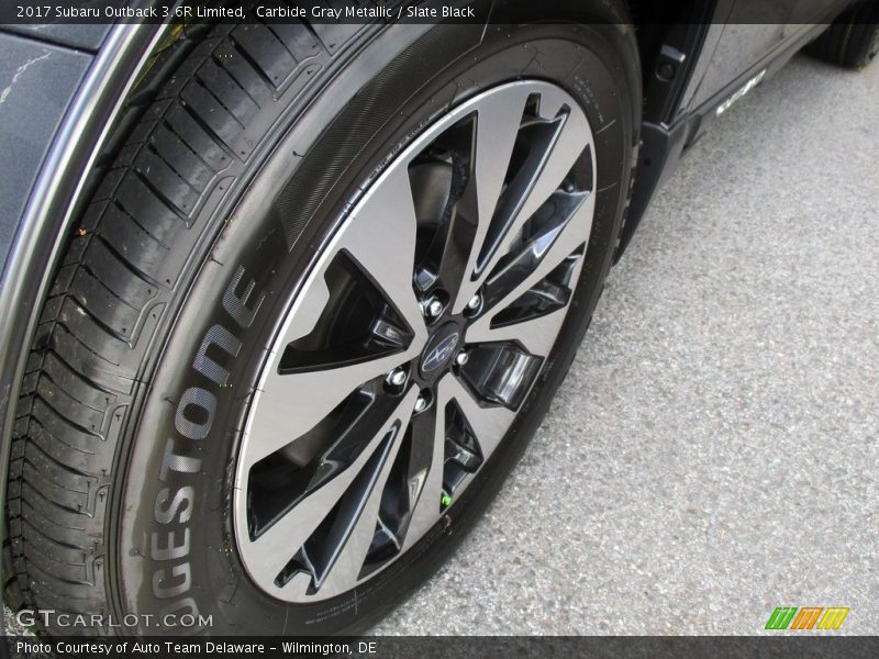 Carbide Gray Metallic / Slate Black 2017 Subaru Outback 3.6R Limited