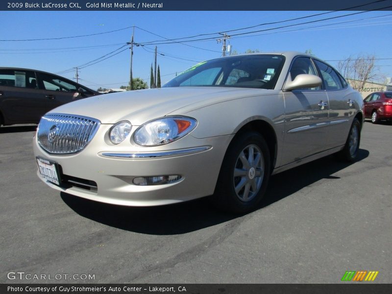 Gold Mist Metallic / Neutral 2009 Buick LaCrosse CXL