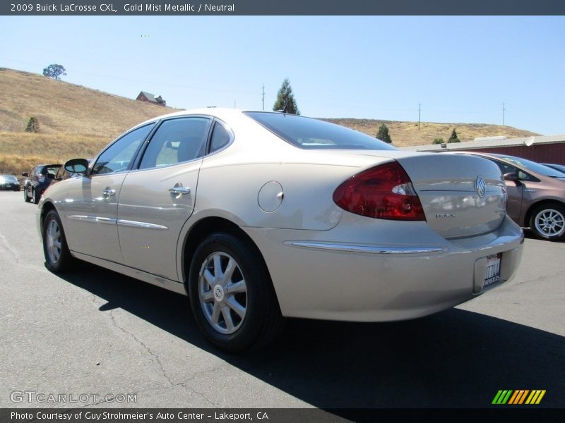 Gold Mist Metallic / Neutral 2009 Buick LaCrosse CXL