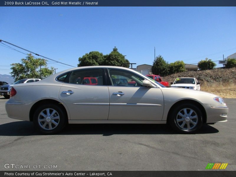 Gold Mist Metallic / Neutral 2009 Buick LaCrosse CXL