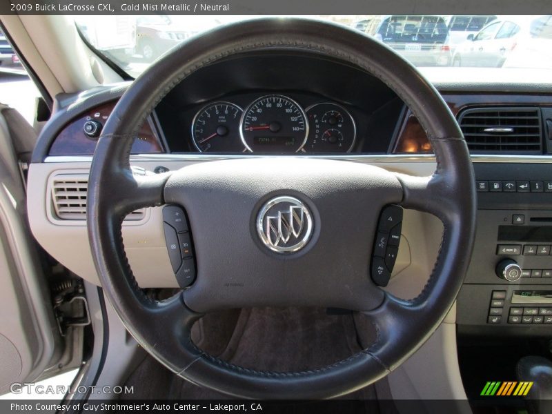 Gold Mist Metallic / Neutral 2009 Buick LaCrosse CXL