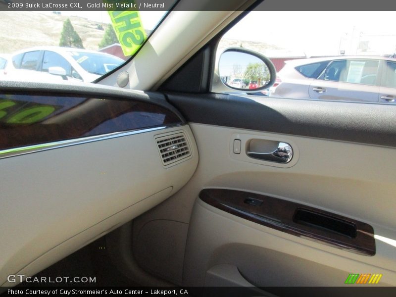 Gold Mist Metallic / Neutral 2009 Buick LaCrosse CXL