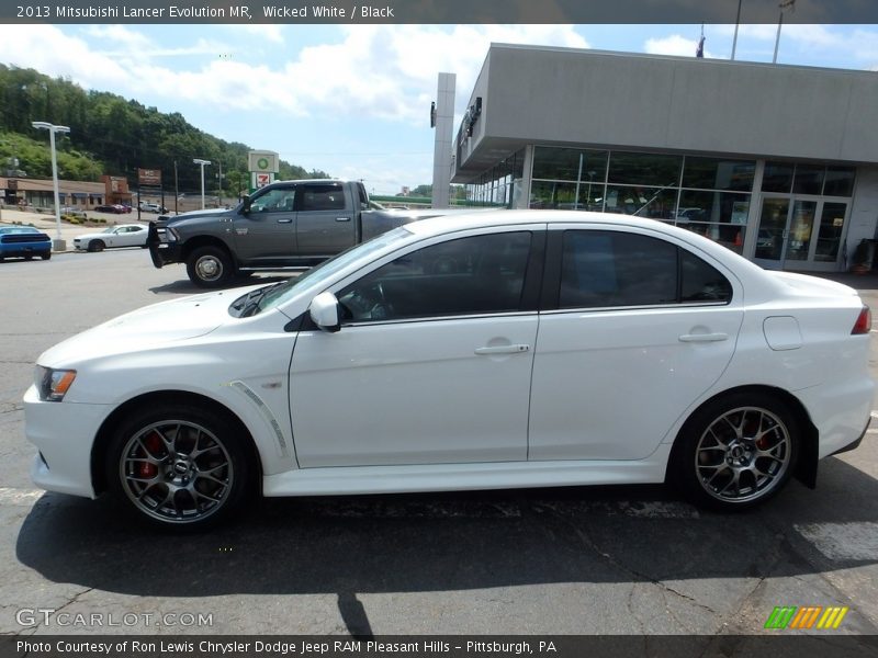 Wicked White / Black 2013 Mitsubishi Lancer Evolution MR