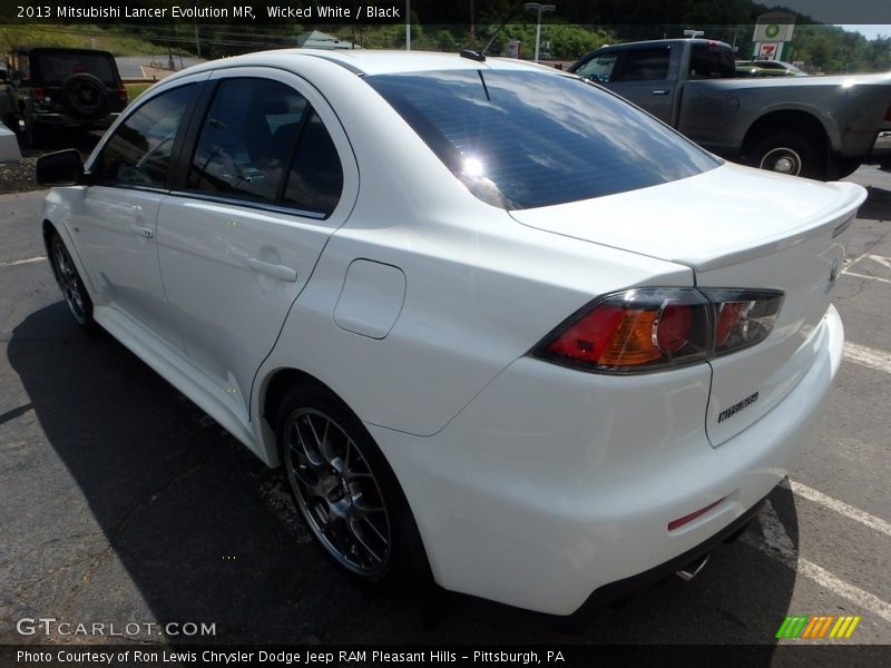 Wicked White / Black 2013 Mitsubishi Lancer Evolution MR
