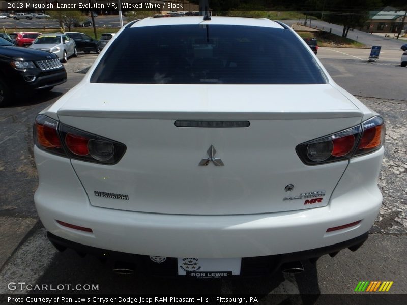 Wicked White / Black 2013 Mitsubishi Lancer Evolution MR