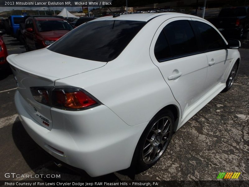 Wicked White / Black 2013 Mitsubishi Lancer Evolution MR