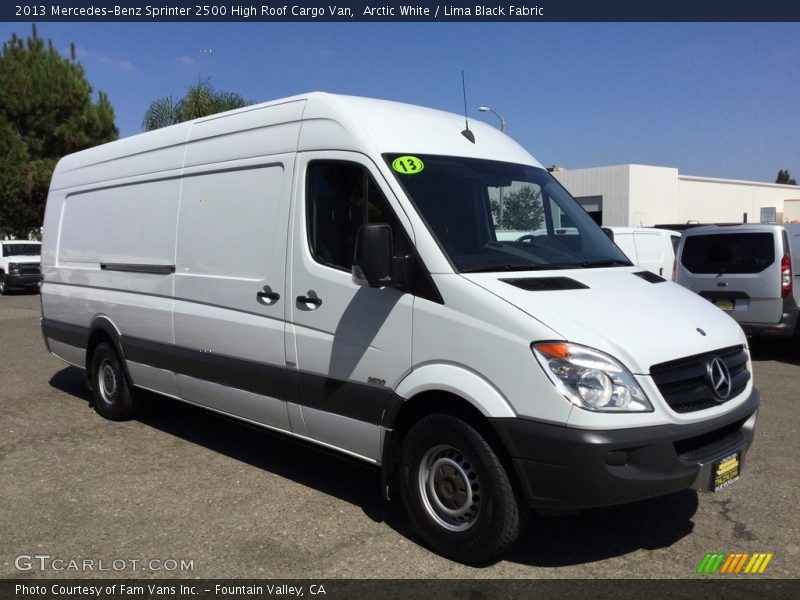 Arctic White / Lima Black Fabric 2013 Mercedes-Benz Sprinter 2500 High Roof Cargo Van