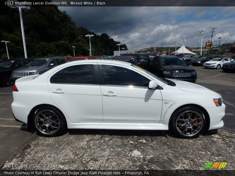 Wicked White / Black 2013 Mitsubishi Lancer Evolution MR