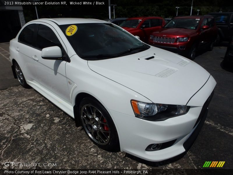 Wicked White / Black 2013 Mitsubishi Lancer Evolution MR