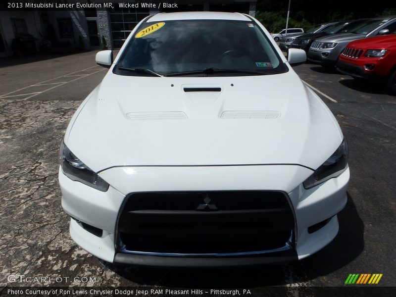 Wicked White / Black 2013 Mitsubishi Lancer Evolution MR