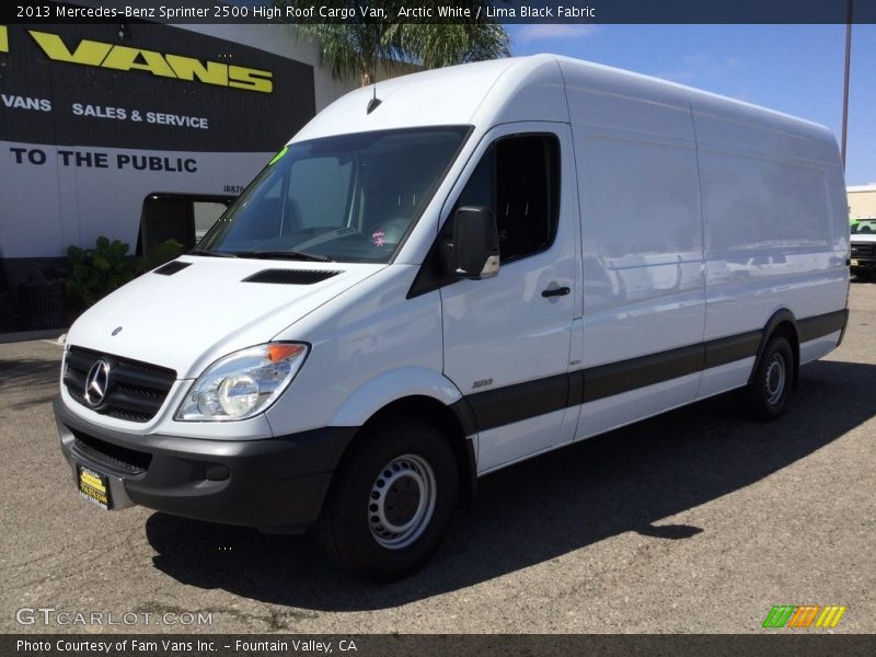 Arctic White / Lima Black Fabric 2013 Mercedes-Benz Sprinter 2500 High Roof Cargo Van