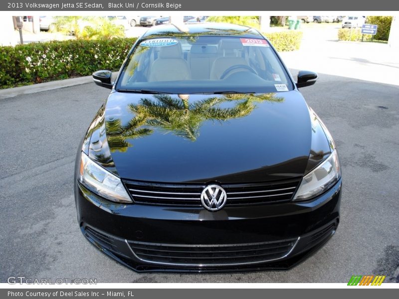 Black Uni / Cornsilk Beige 2013 Volkswagen Jetta SE Sedan