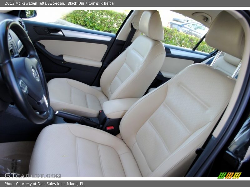 Black Uni / Cornsilk Beige 2013 Volkswagen Jetta SE Sedan