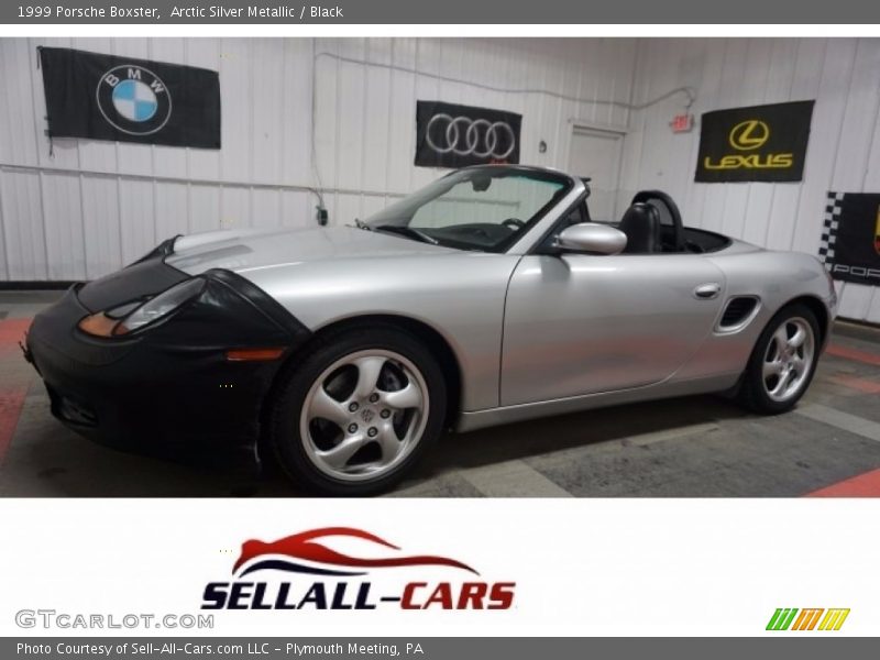 Arctic Silver Metallic / Black 1999 Porsche Boxster