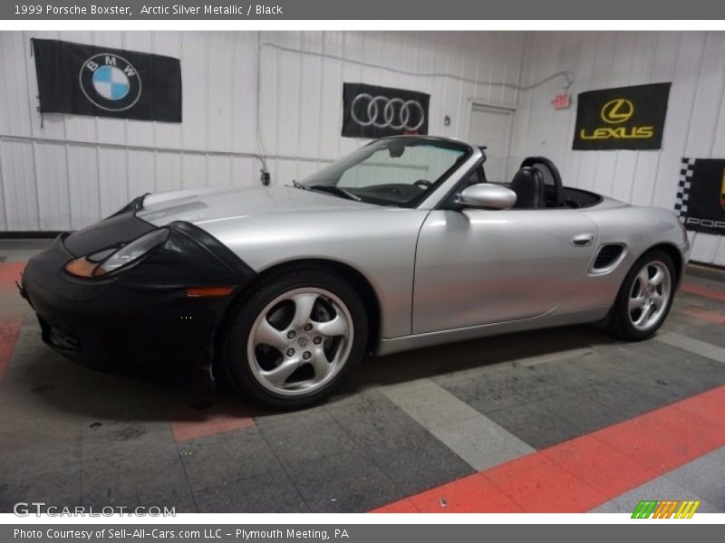 Arctic Silver Metallic / Black 1999 Porsche Boxster