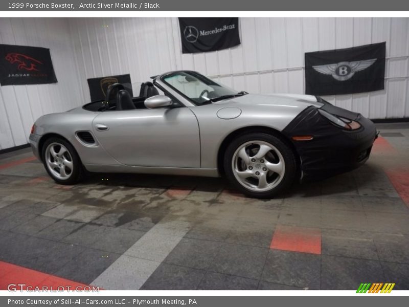 Arctic Silver Metallic / Black 1999 Porsche Boxster