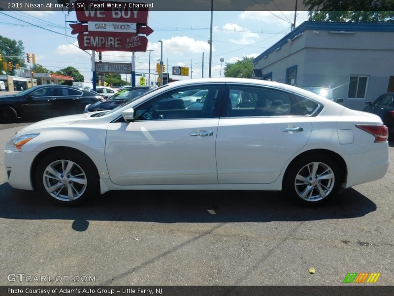 Pearl White / Charcoal 2015 Nissan Altima 2.5 SV