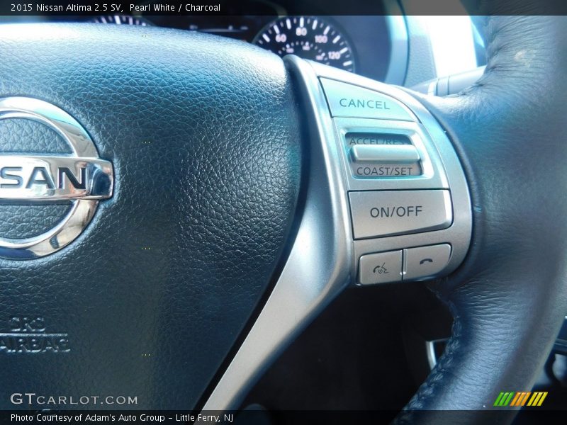 Pearl White / Charcoal 2015 Nissan Altima 2.5 SV