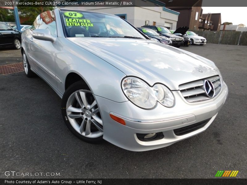 Iridium Silver Metallic / Black 2007 Mercedes-Benz CLK 350 Cabriolet