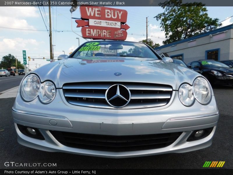 Iridium Silver Metallic / Black 2007 Mercedes-Benz CLK 350 Cabriolet