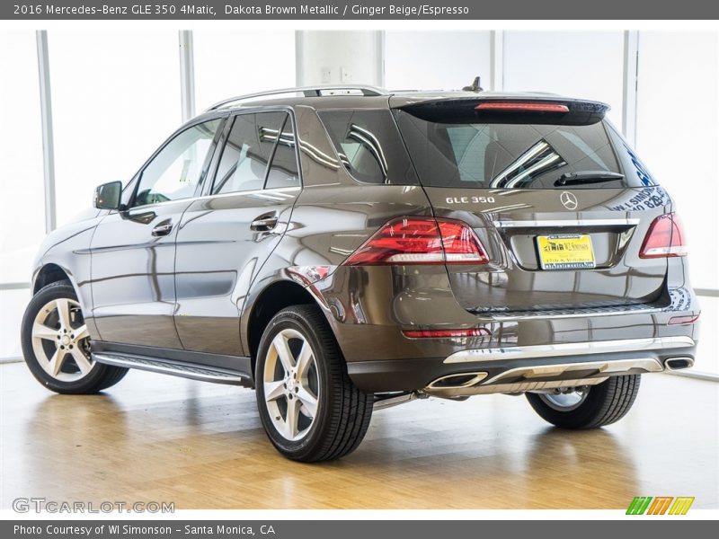 Dakota Brown Metallic / Ginger Beige/Espresso 2016 Mercedes-Benz GLE 350 4Matic