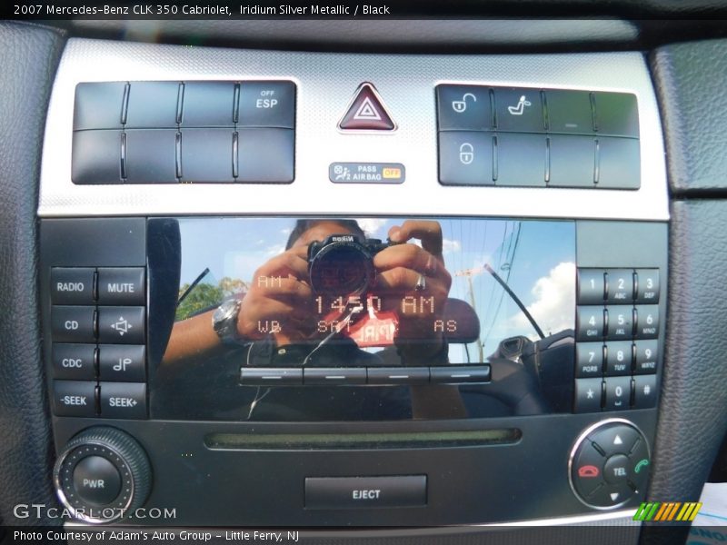 Iridium Silver Metallic / Black 2007 Mercedes-Benz CLK 350 Cabriolet