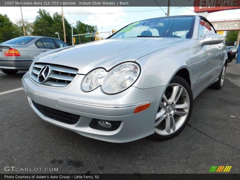 Iridium Silver Metallic / Black 2007 Mercedes-Benz CLK 350 Cabriolet