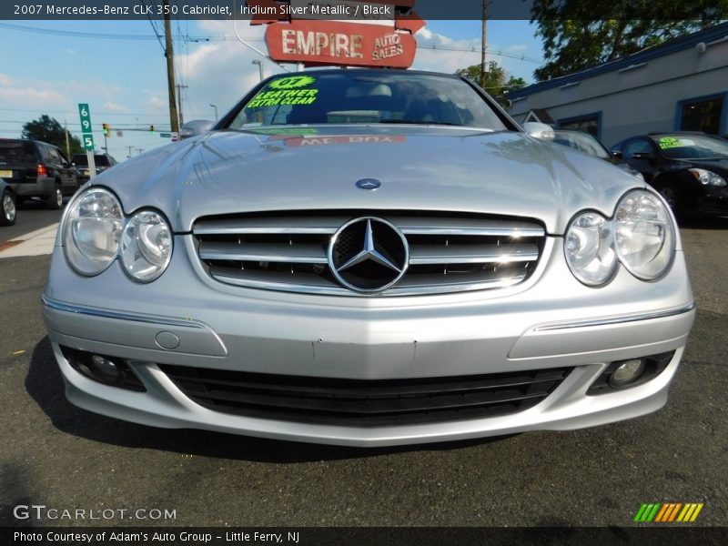 Iridium Silver Metallic / Black 2007 Mercedes-Benz CLK 350 Cabriolet