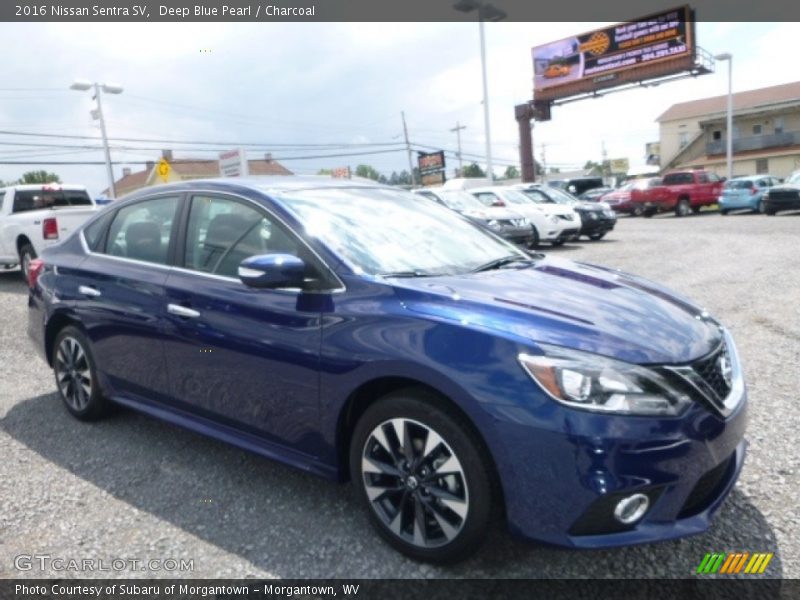Deep Blue Pearl / Charcoal 2016 Nissan Sentra SV
