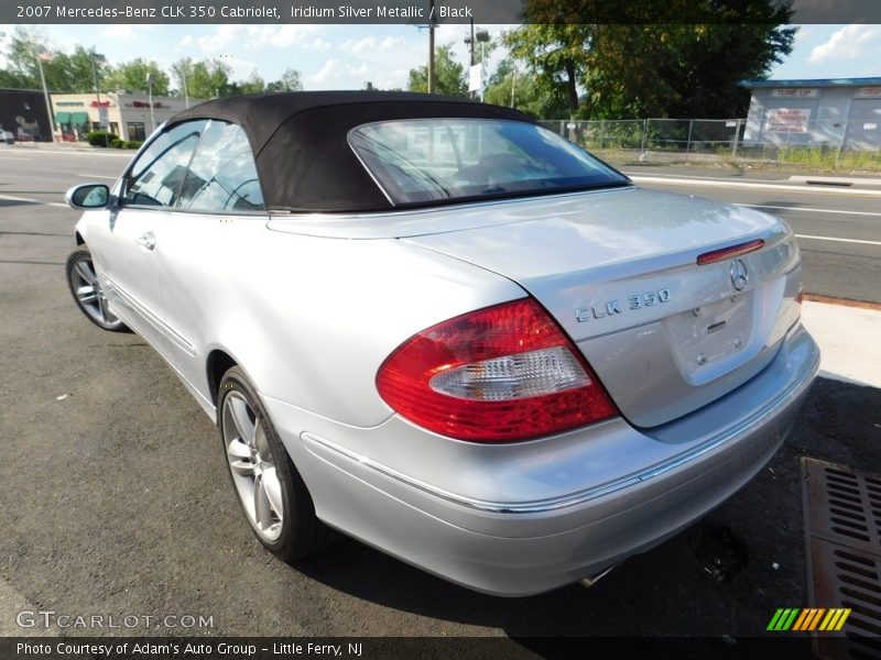 Iridium Silver Metallic / Black 2007 Mercedes-Benz CLK 350 Cabriolet