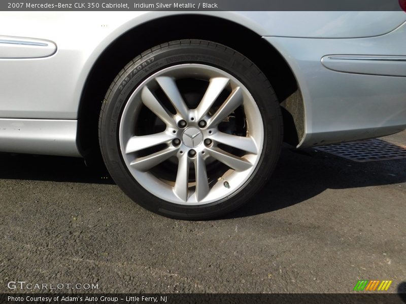 Iridium Silver Metallic / Black 2007 Mercedes-Benz CLK 350 Cabriolet