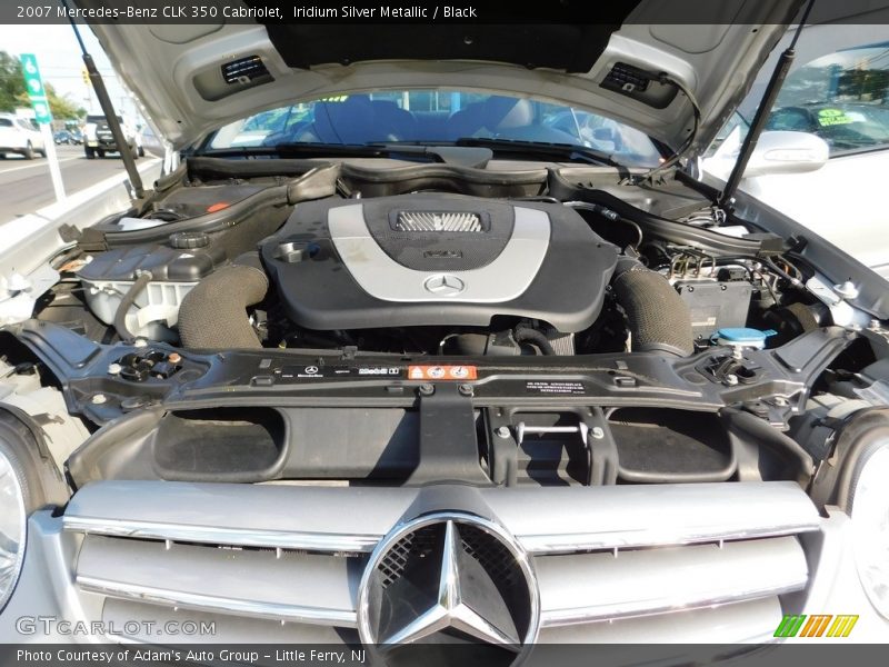 Iridium Silver Metallic / Black 2007 Mercedes-Benz CLK 350 Cabriolet