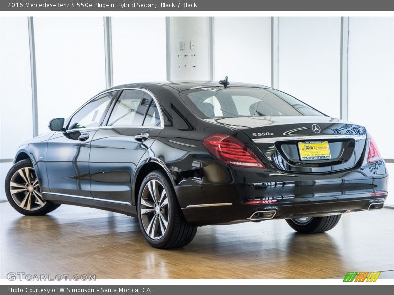 Black / Black 2016 Mercedes-Benz S 550e Plug-In Hybrid Sedan