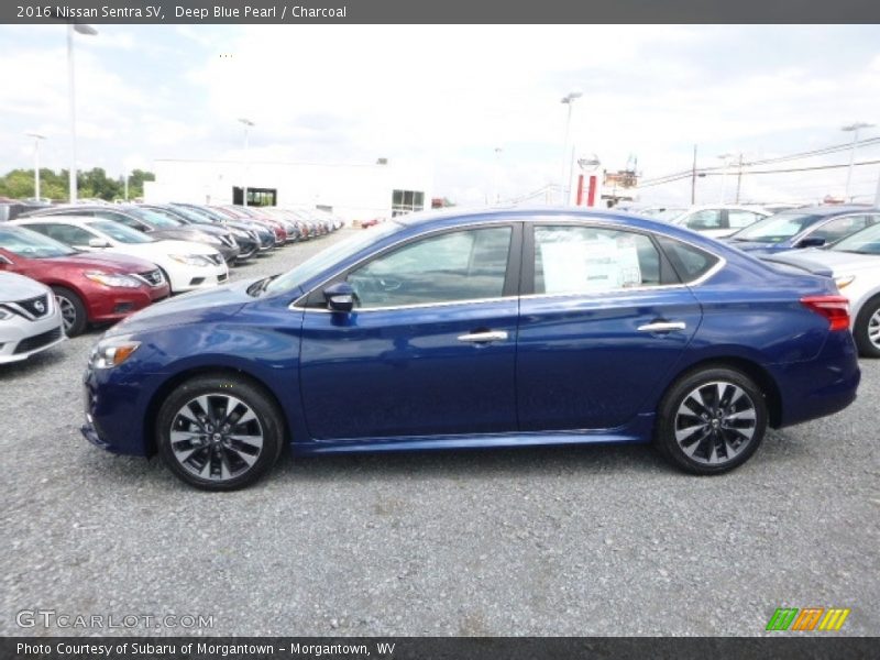 Deep Blue Pearl / Charcoal 2016 Nissan Sentra SV