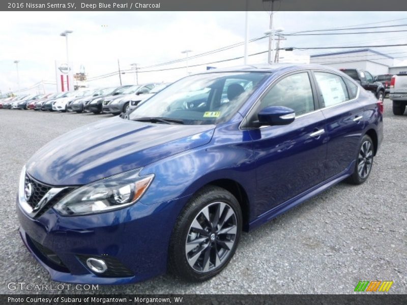 Deep Blue Pearl / Charcoal 2016 Nissan Sentra SV