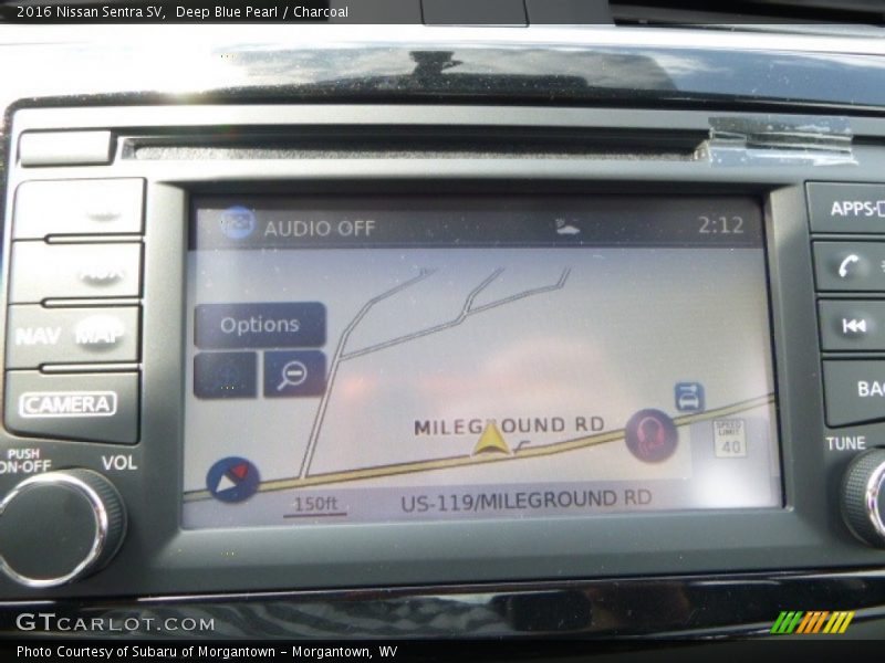 Deep Blue Pearl / Charcoal 2016 Nissan Sentra SV