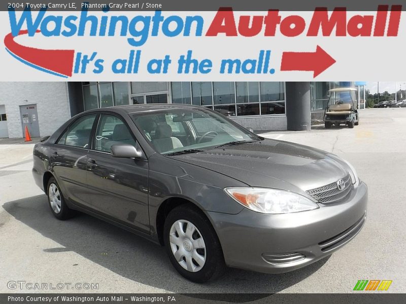 Phantom Gray Pearl / Stone 2004 Toyota Camry LE