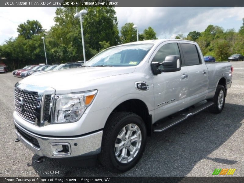 Brilliant Silver / Black 2016 Nissan TITAN XD SV Crew Cab 4x4